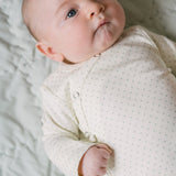 Kimono Romper - Pin Dot Sea