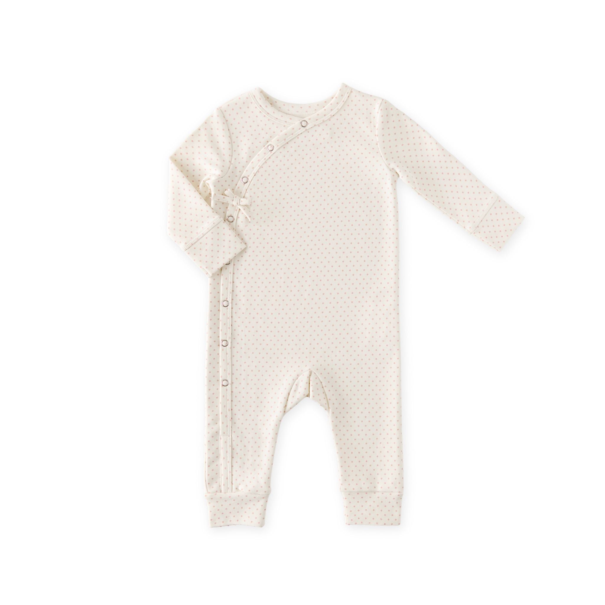 Kimono Romper - Pin Dot Peony