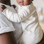 Kimono Romper - Pin Dot Peony