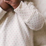 Kimono Romper - Pin Dot Peony