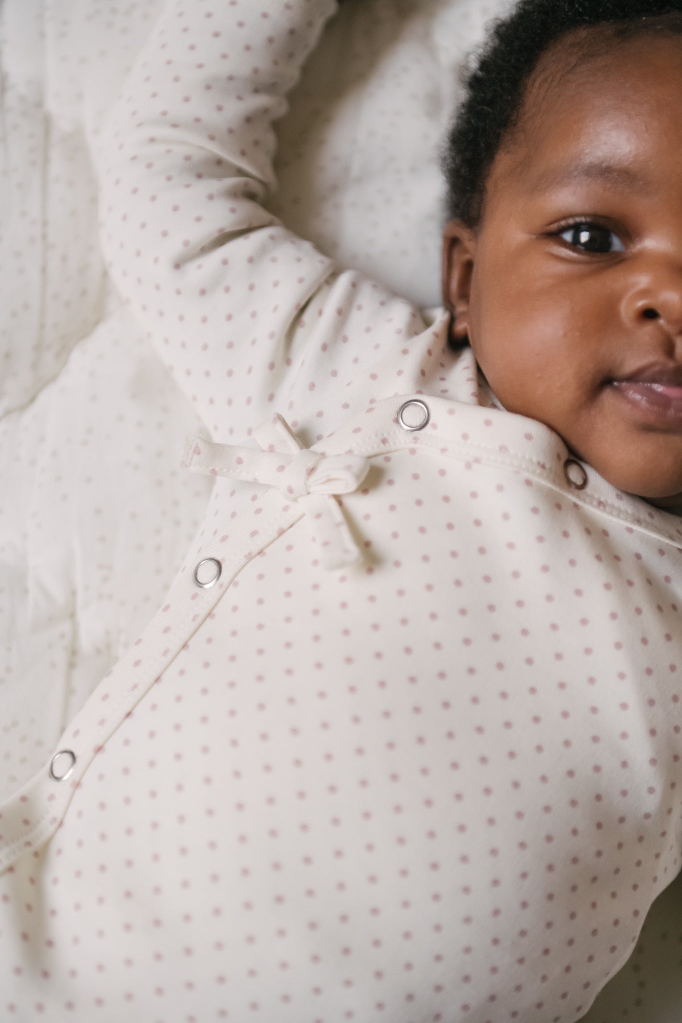 Kimono Romper - Pin Dot Peony