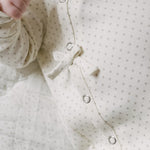 Kimono Romper - Pin Dot Pebble