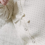 Kimono Romper - Pin Dot Pebble