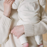 Kimono Romper - Pin Dot Pebble