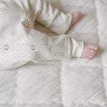 Kimono Romper - Pin Dot Pebble