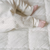 Kimono Romper - Pin Dot Pebble