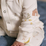 Placket Romper - On the Farm