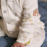 Placket Romper - On the Farm