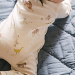 Placket Romper - On the Farm