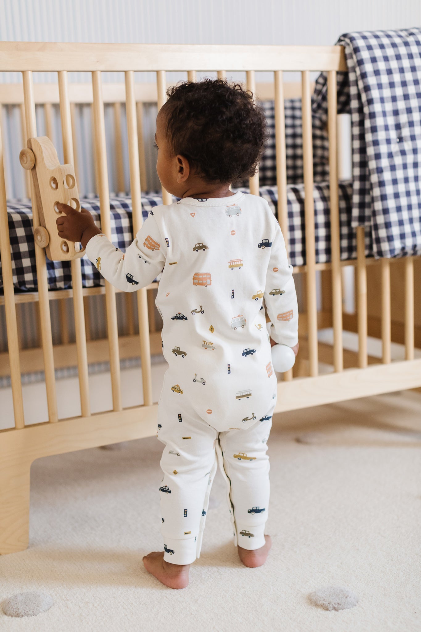 Henley Patch Pocket Romper - Rush Hour