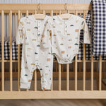 Henley Patch Pocket Romper - Rush Hour