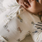 Henley Patch Pocket Romper - Field Work