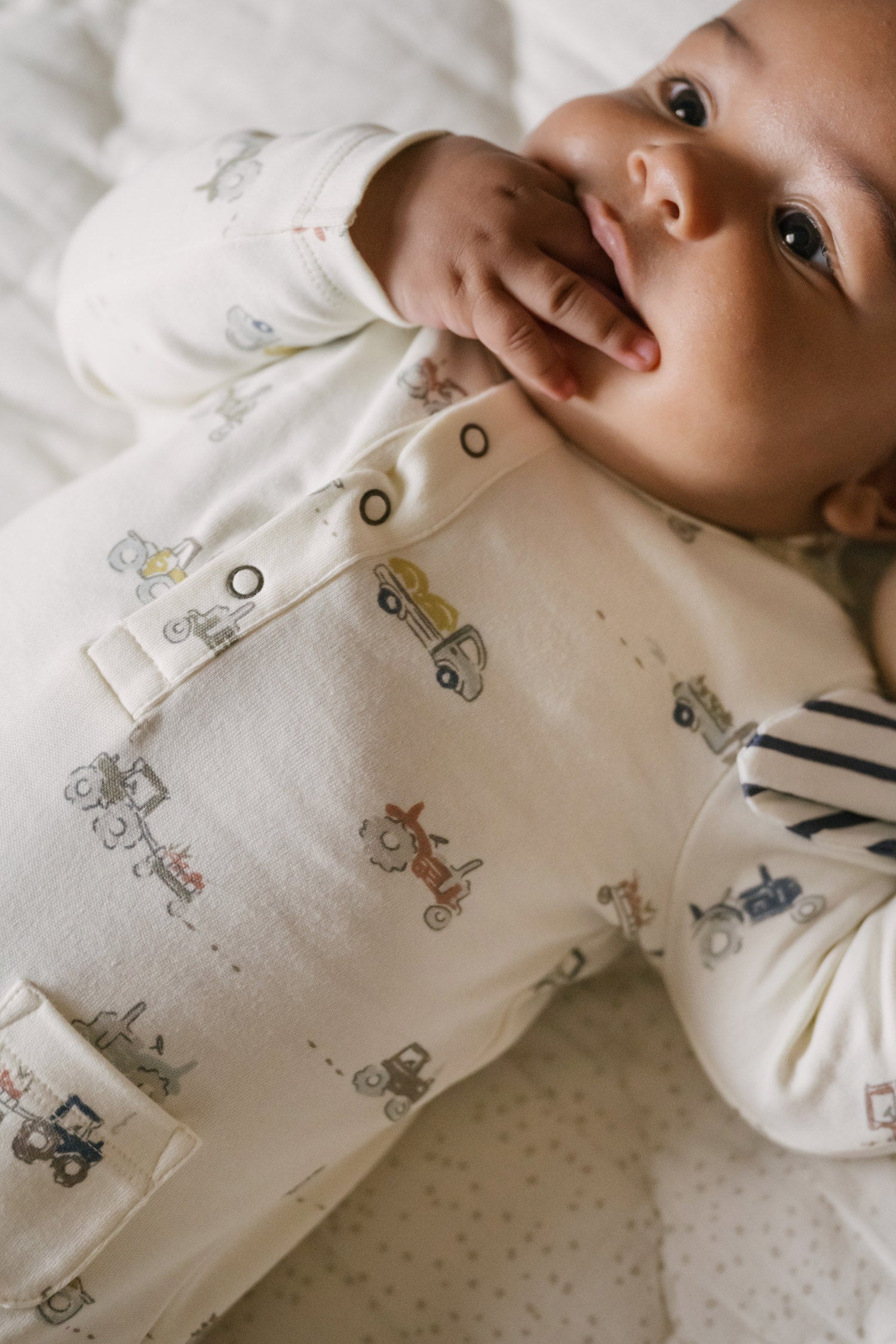 Henley Patch Pocket Romper - Field Work