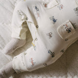 Henley Patch Pocket Romper - Field Work