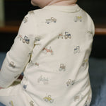 Henley Patch Pocket Romper - Field Work