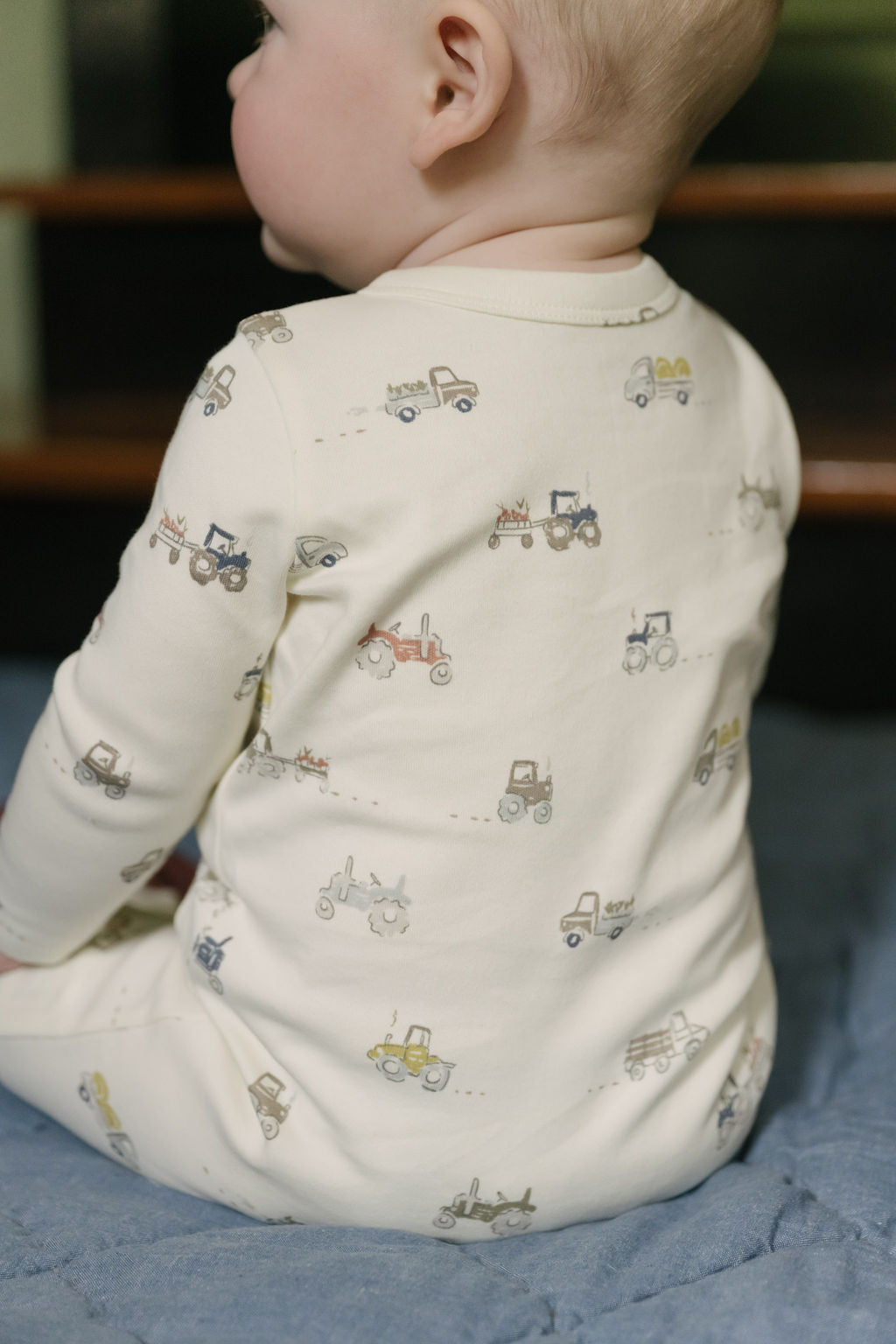 Henley Patch Pocket Romper - Field Work