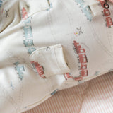 Henley Patch Pocket Romper - Locomotive