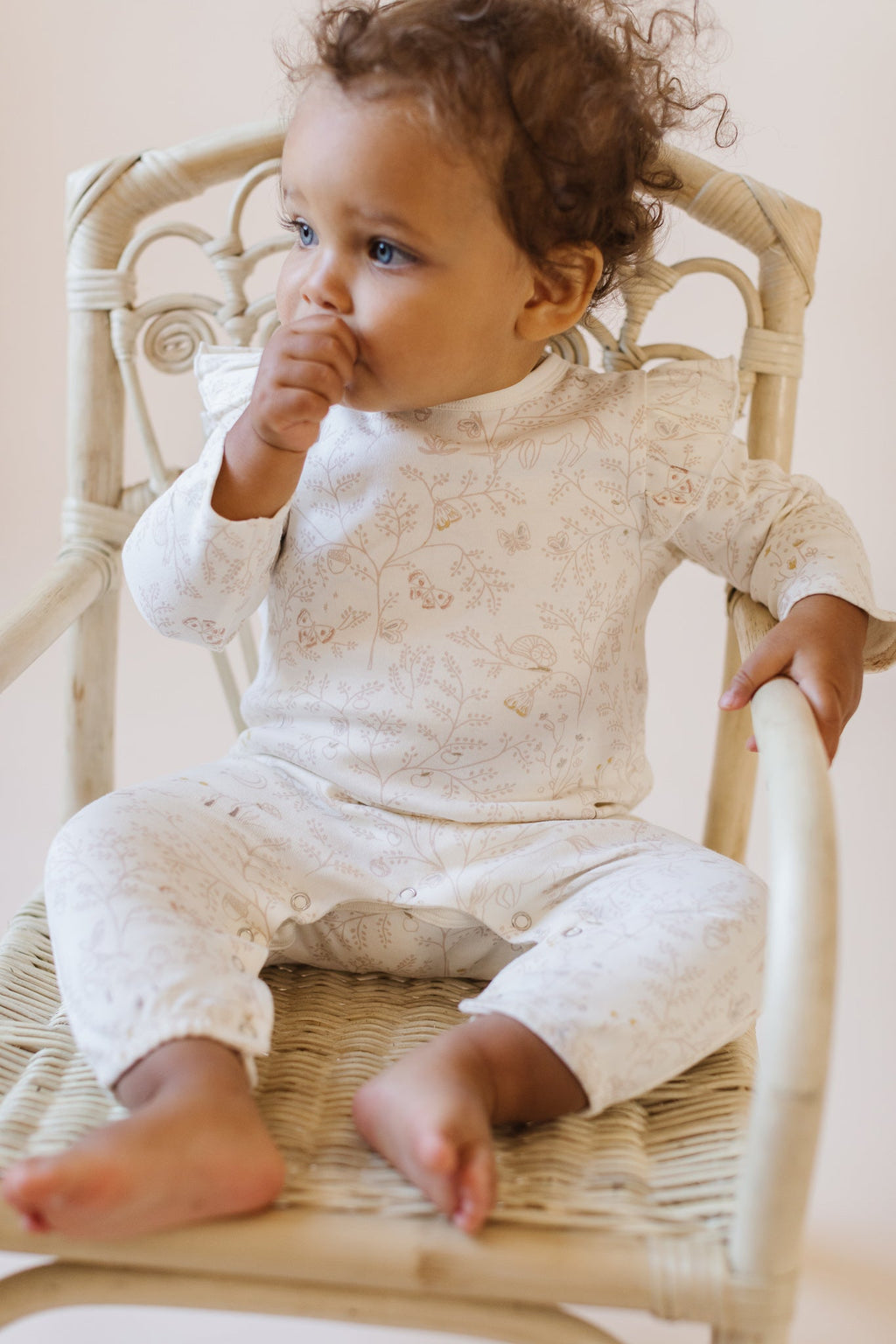 baby ruffle romper secret garden