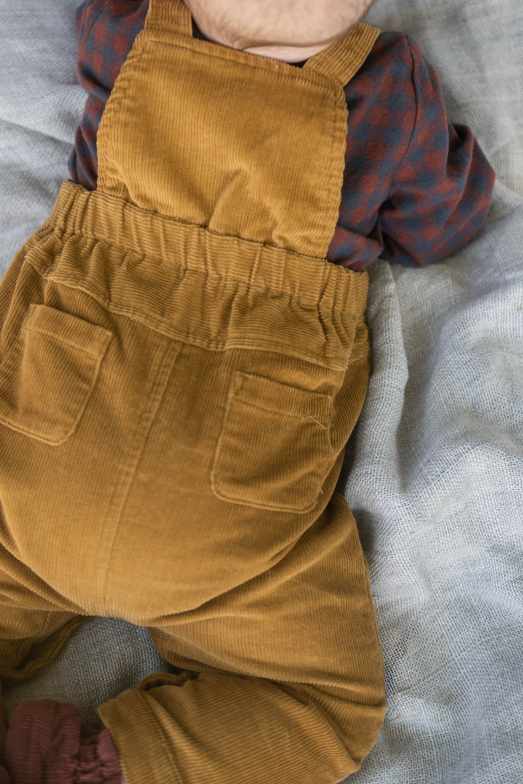corduroy overall ochre