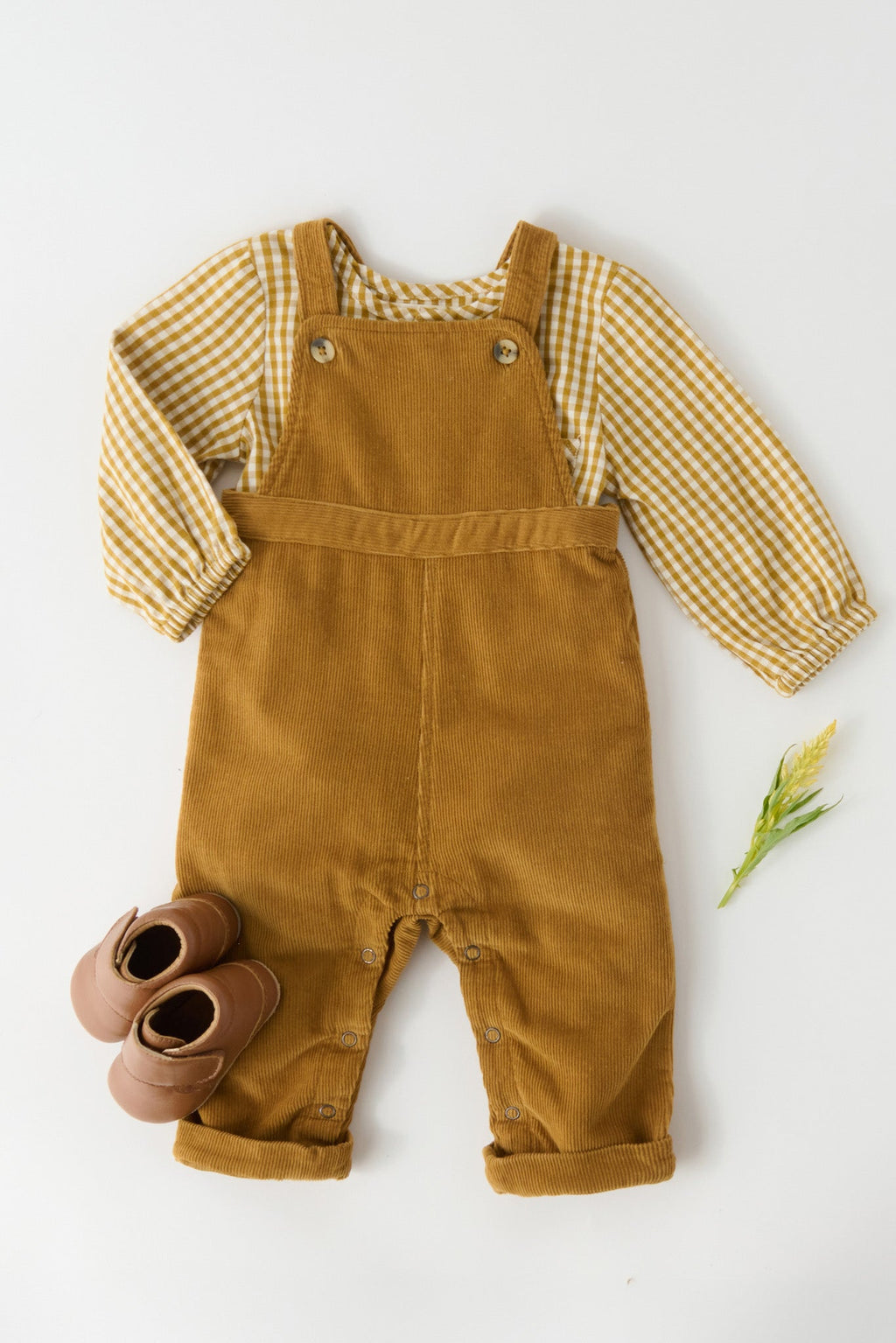 corduroy overall ochre