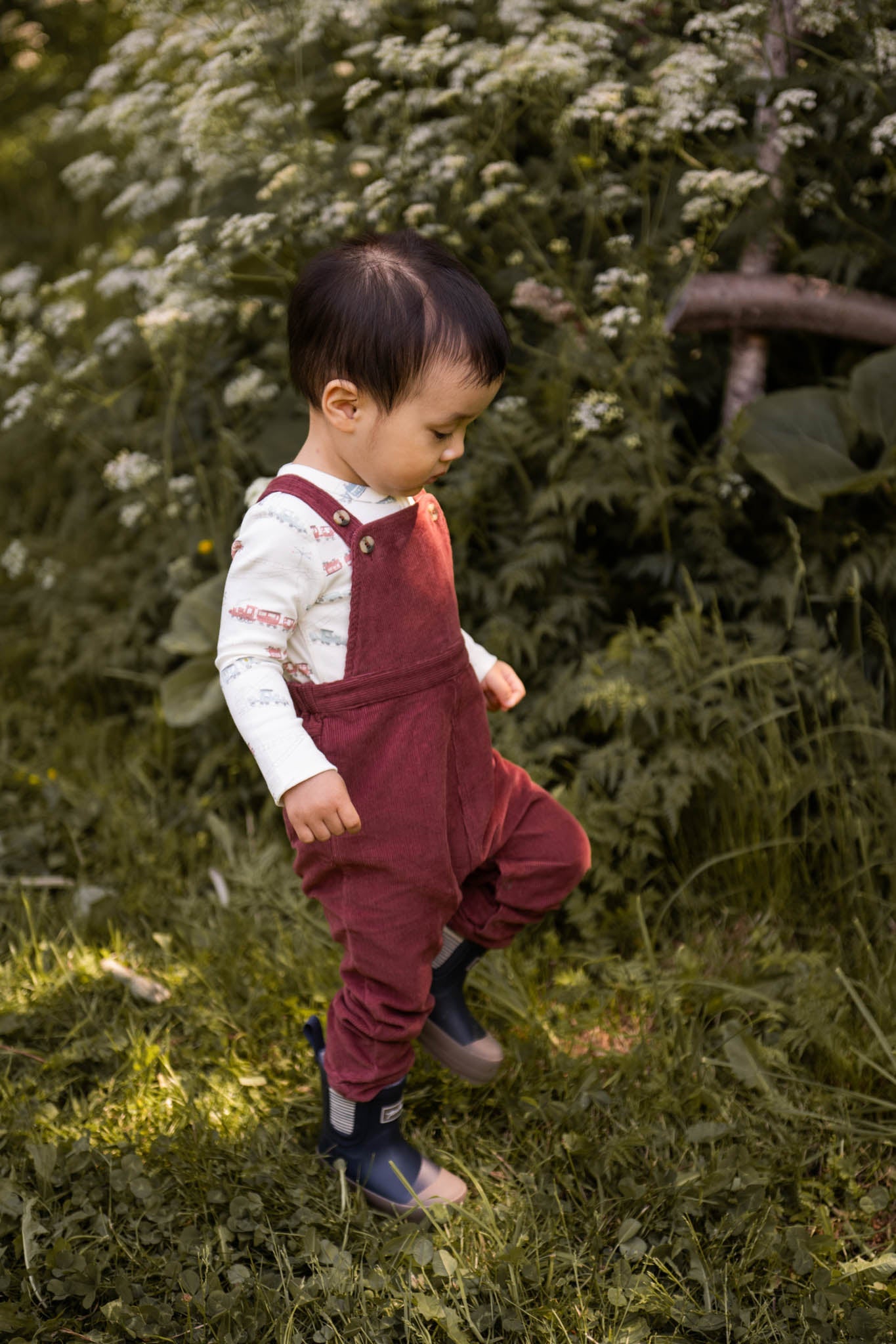 Corduroy Overall - Mulberry