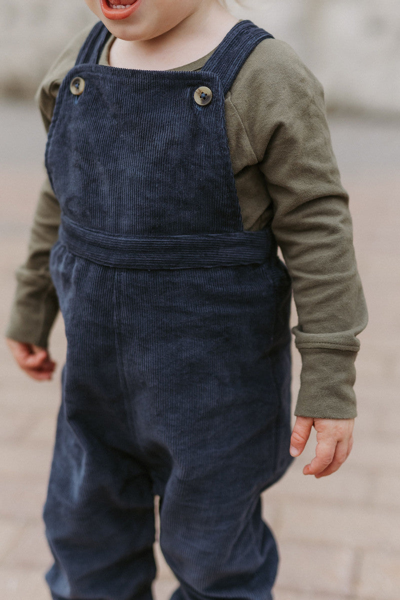 corduroy overall ink blue