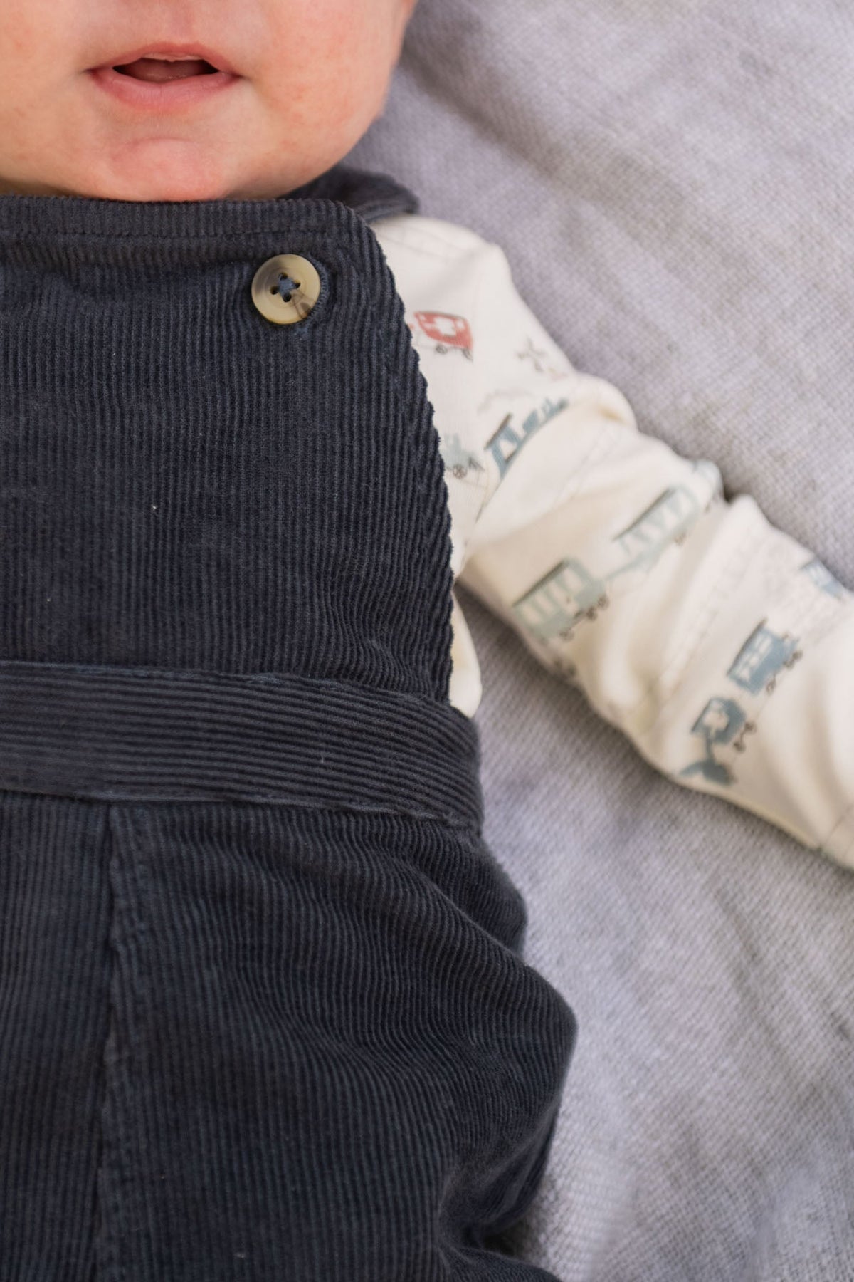 corduroy overall ink blue