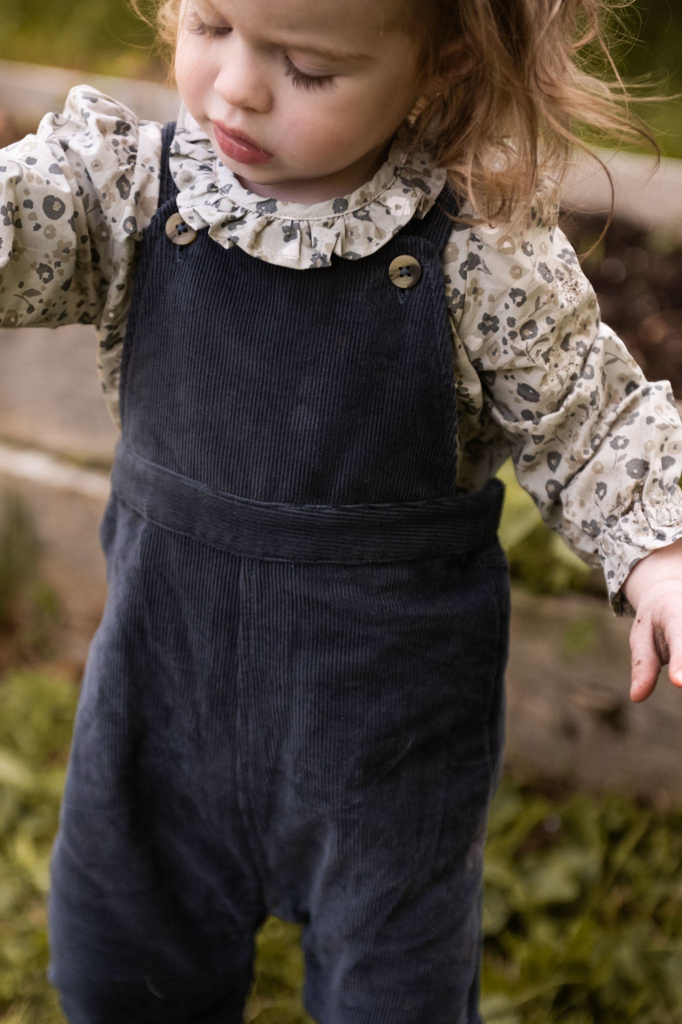 Corduroy Overall - Ink Blue