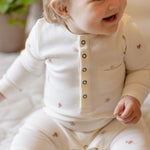 Henley Romper - Tiny Turnip
