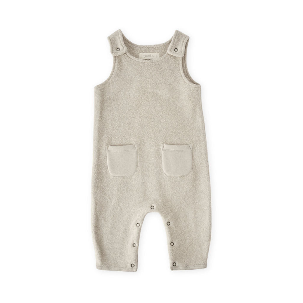 teddy fleece overall stone in neutrals pattern
