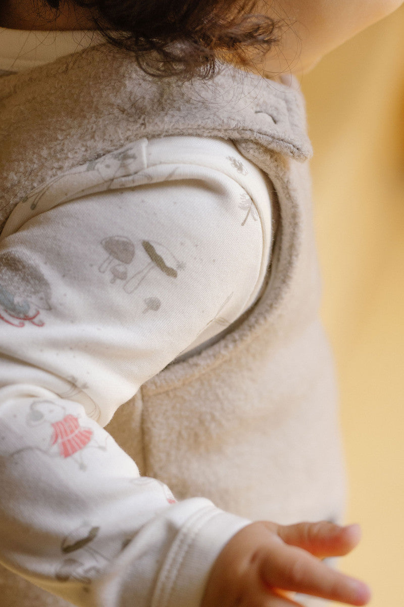 teddy fleece overall stone