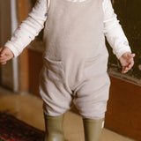 Teddy Fleece Overall - Stone
