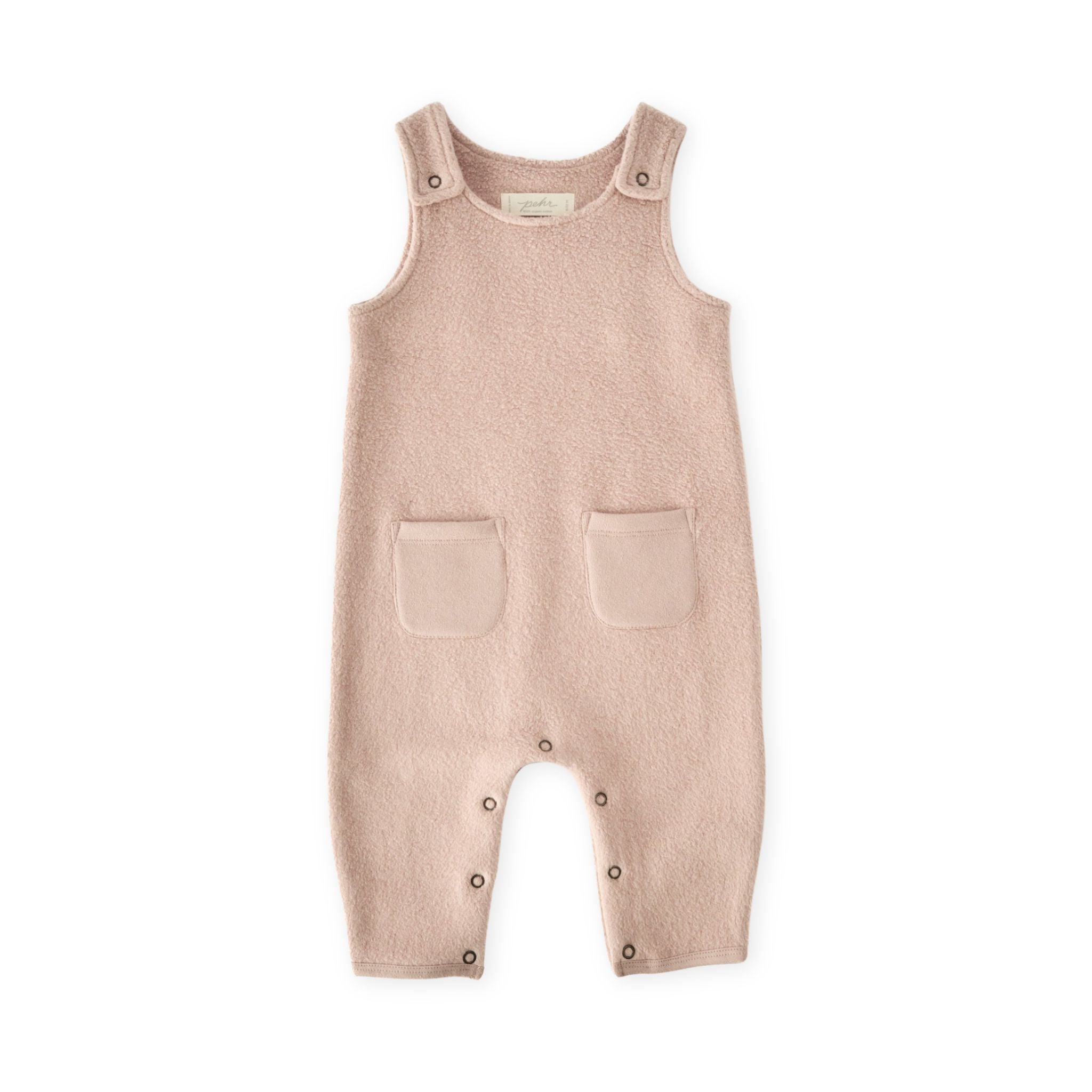 teddy fleece overall rose pink in pinks pattern