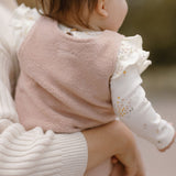 Teddy Fleece Overall - Rose Pink