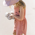 Classic Terry Drawstring Romper - Shell