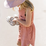 Classic Terry Drawstring Romper - Shell