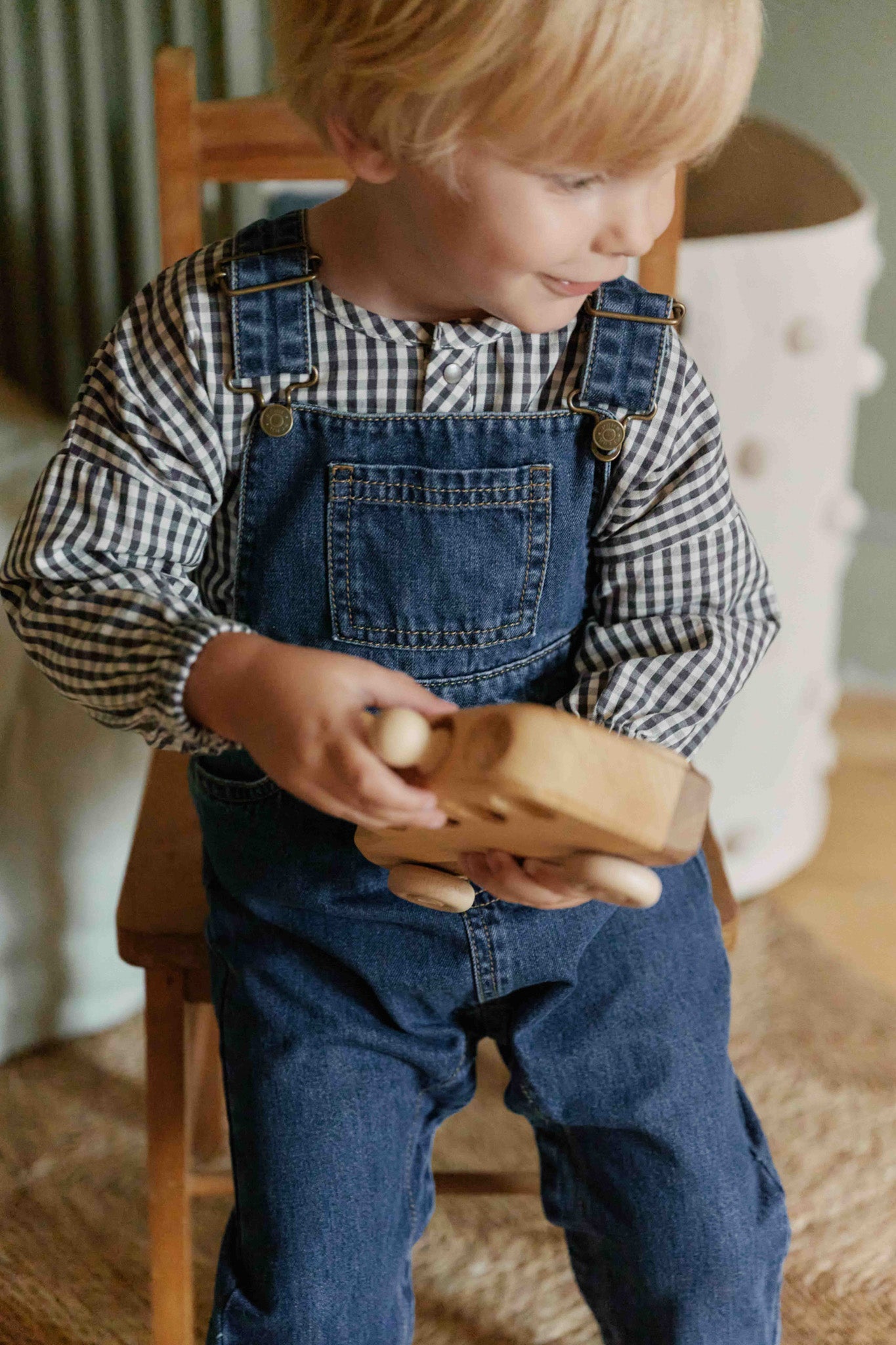 denim overall vintage wash