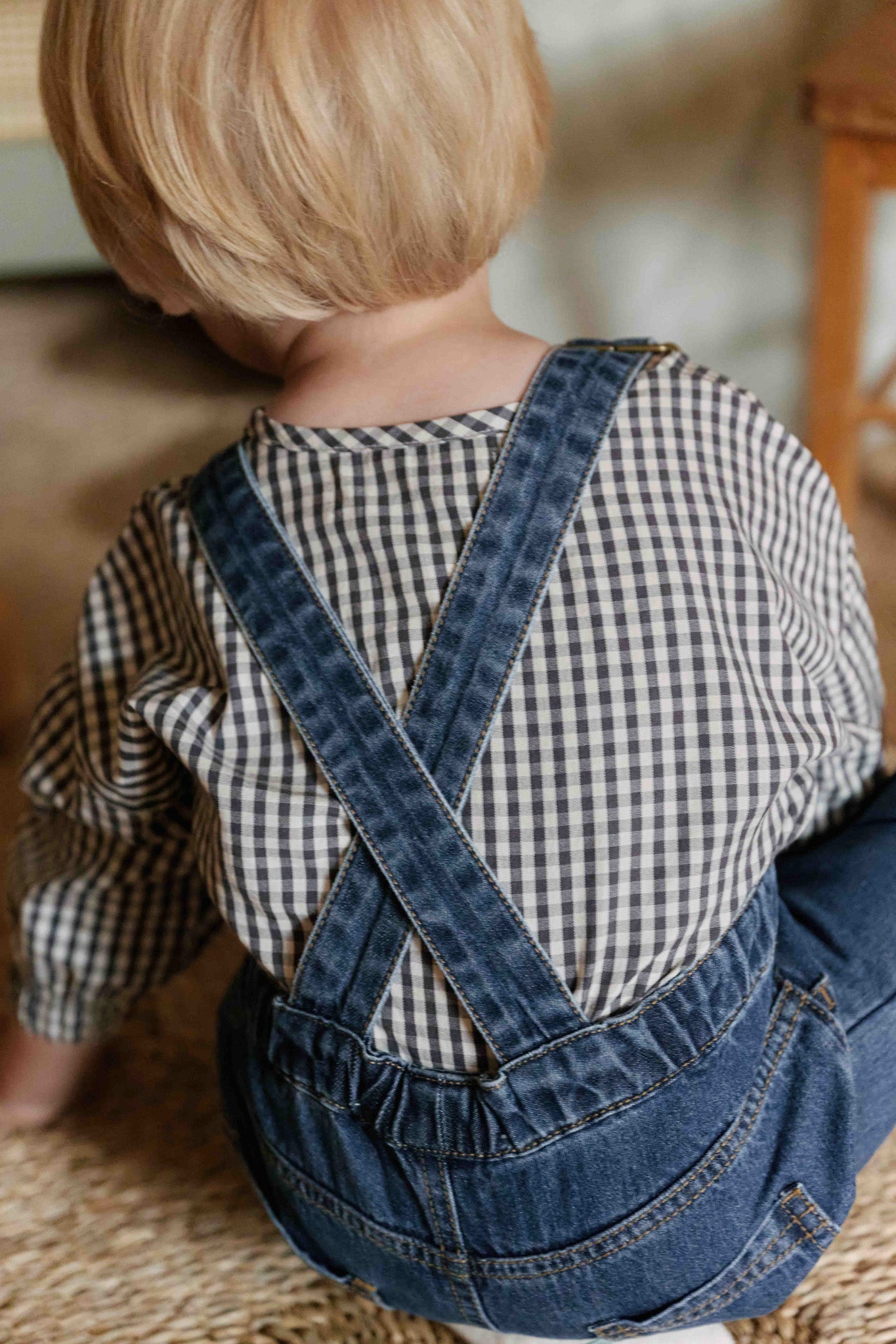 denim overall vintage wash