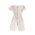 toddler vintage twill toddler puff sleeve jumpsuit natural in neutrals pattern