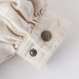 Vintage Twill Toddler Puff Sleeve Jumpsuit - Natural