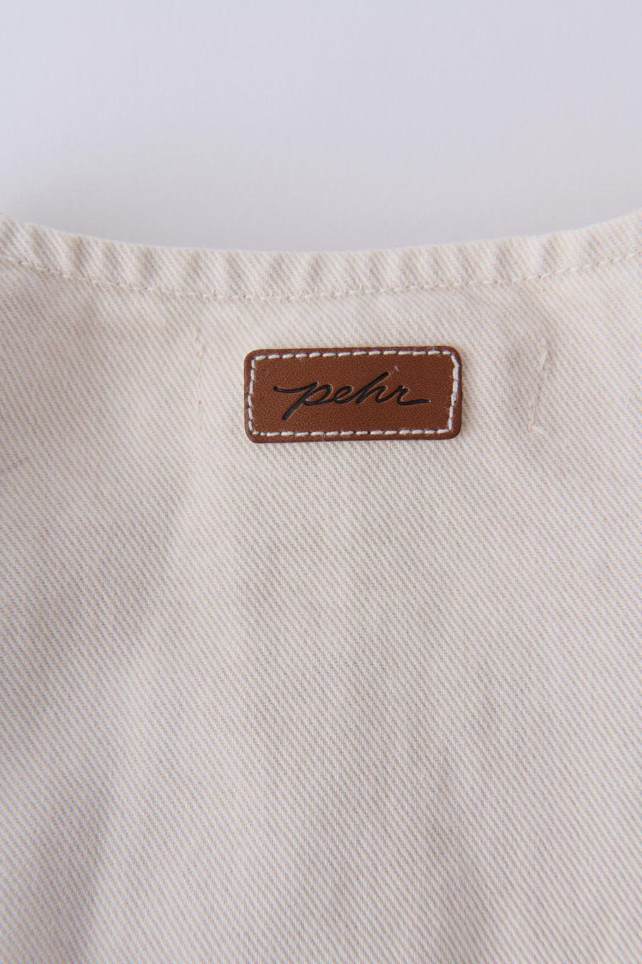 toddler vintage twill toddler puff sleeve jumpsuit natural