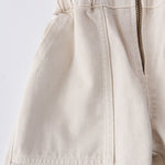 Vintage Twill Toddler Puff Sleeve Jumpsuit - Natural