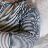 Sailor Stripe Raglan Romper - Ink