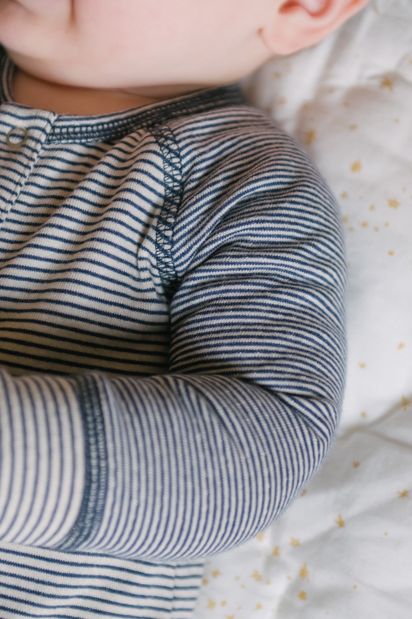 Sailor Stripe Raglan Romper - Ink