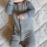 Sailor Stripe Raglan Romper - Ink