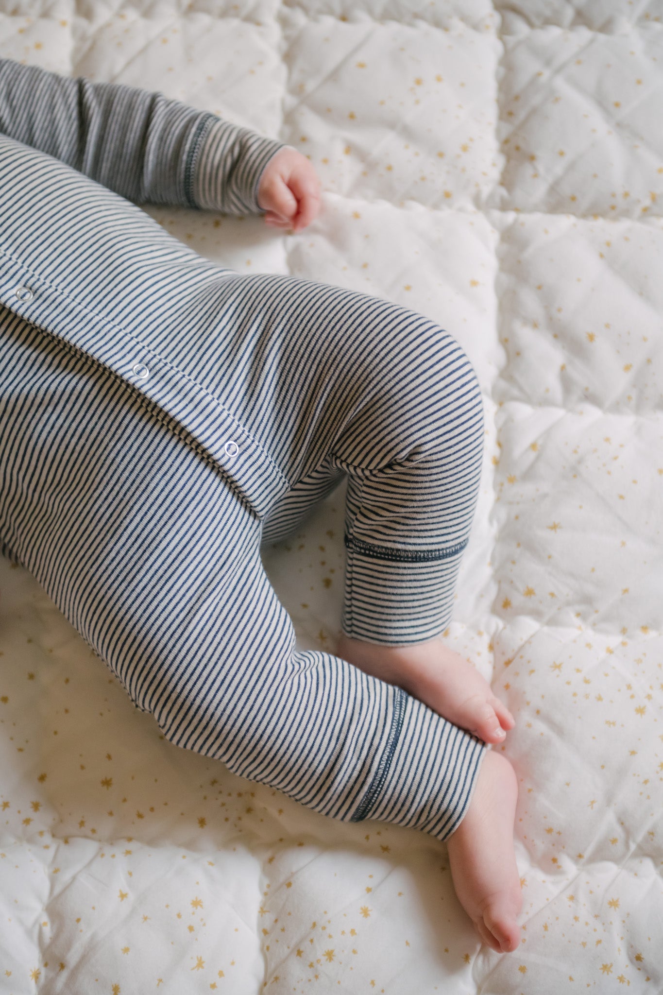 Sailor Stripe Raglan Romper - Ink