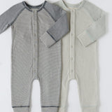 Sailor Stripe Raglan Romper - Ink