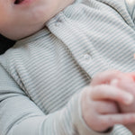 Sailor Stripe Raglan Romper - Sea