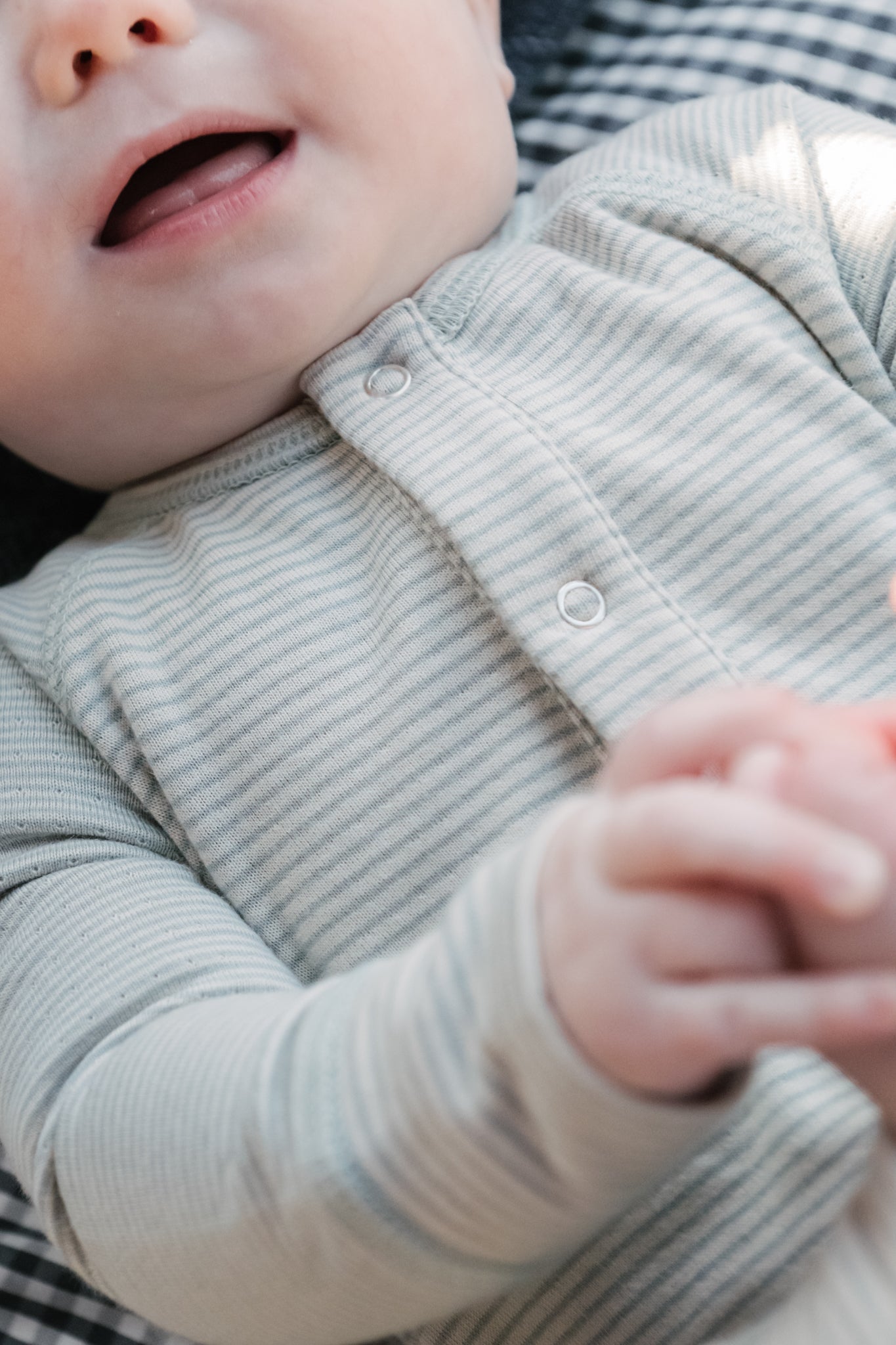 Sailor Stripe Raglan Romper - Sea