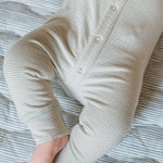 Sailor Stripe Raglan Romper - Sea